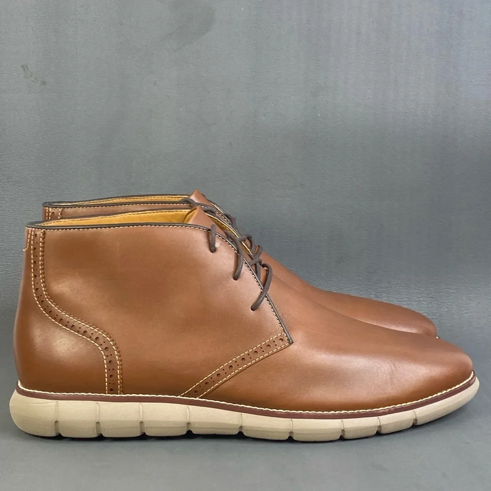 JOHNSTON & MURPHY Holden sheepskin Chukka Boot mens size 11.5